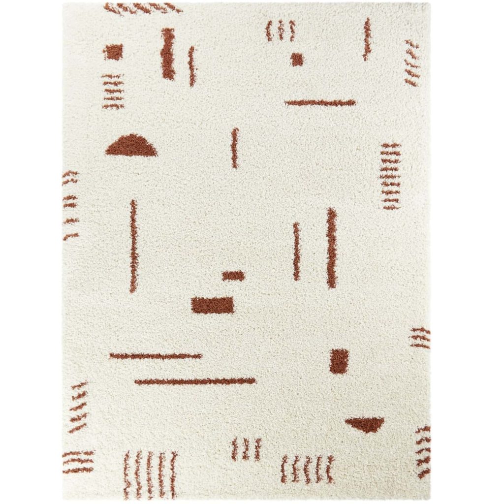 All Modern Burnt Orange/Ivory Shag Area Rug Review