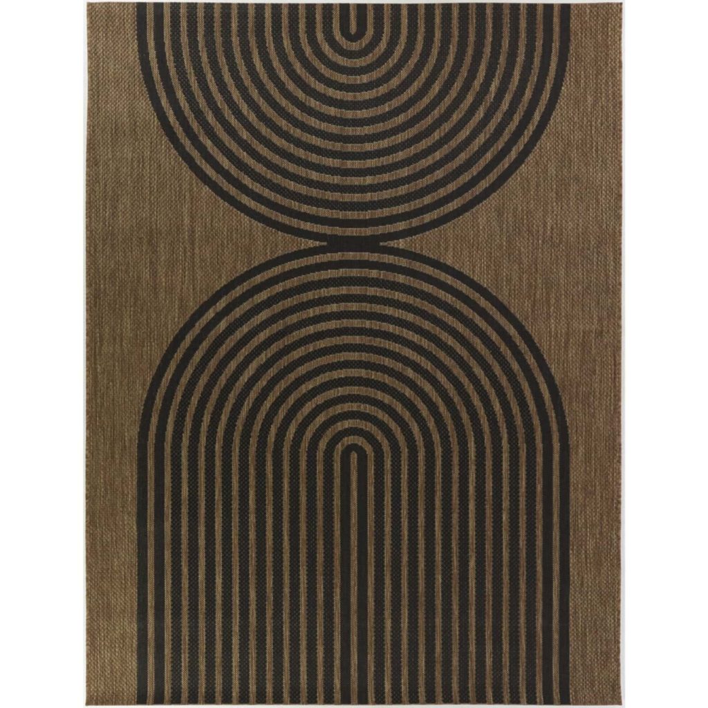 All Modern Mina Black/Brown Flatweave Area Rug Review